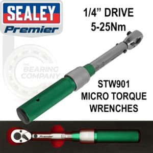 Torque Wrench Micrometer 1/4"Sq Drive 5-25Nm
