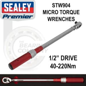 Torque Wrench Micrometer 1/2"Sq Drive 40-220Nm - Calibrated